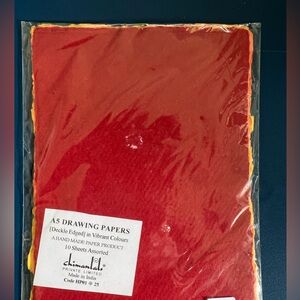 A5 Drawing Papers in Vibrant Colors w/ deckled edge - 10 pack